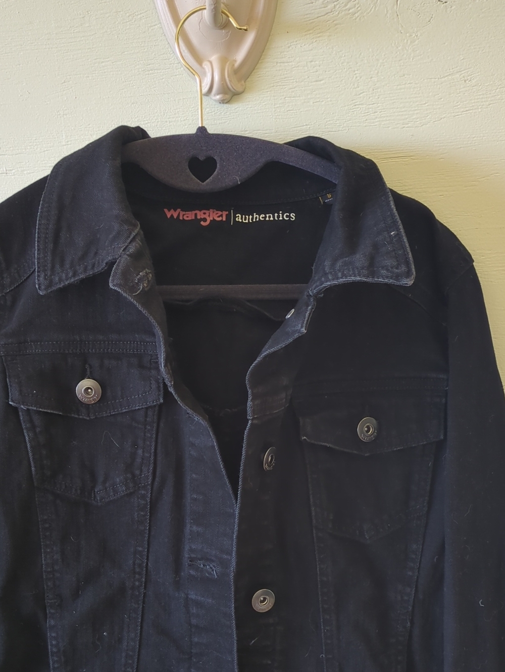 Wrangler Black Denim Trucker Jacket
